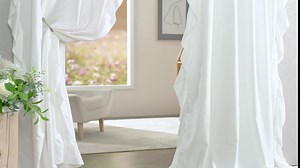 Amazon.com: NICETOWN White Ruffled Curtains for Farmhouse Living Room, Rod Pocket Flowy Macrame Luxury Curtain Drapes Privacy with Gentle Light Penetration for French Country/Bedroom, W52 x L95, 2 Panels : Home & Kitchen