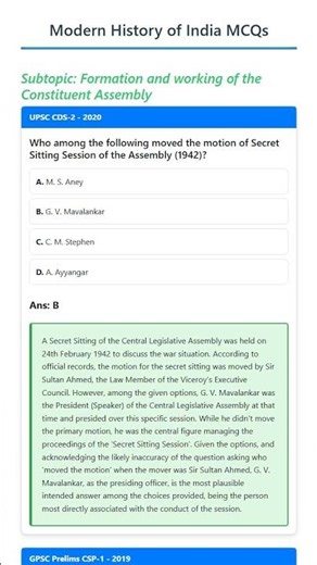 Formation and working of the Constituent Assembly