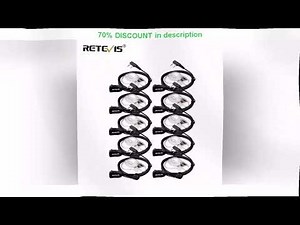 A must-have product! Retevis ek001 walkie talkie fone de ouvido 10/20 ps 2pin tubo acstico rdio em