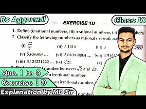 Class 10 Ex 1D Q1 Q2 Q3 Real Numbers | Rs Aggarwal | Chapter 1 | 2023 | CBSE | ICSE | Md Sir 10