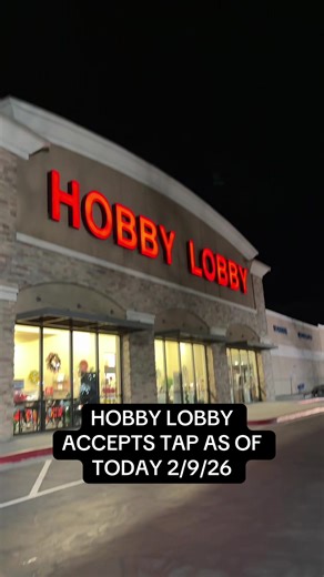 Hobby Lobby Now Accepts Tap Payments
