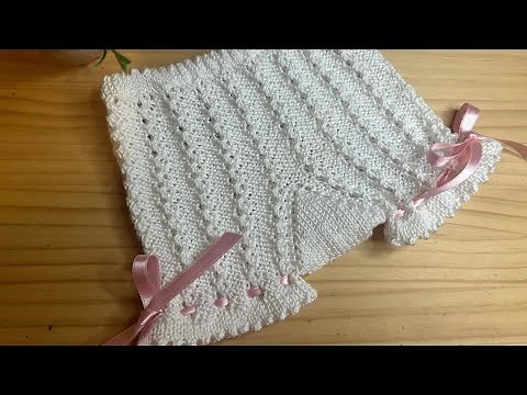 Braguita de bebe a dos agujas