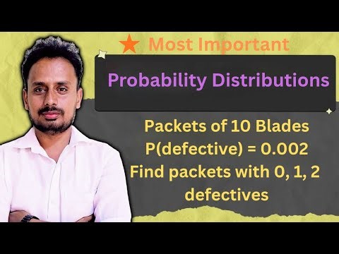 Poisson Distribution Problem | Poisson Probability Distributions | Important Problem