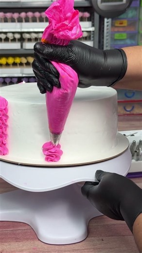 Why your cake frosting isn't smooth (and how to fix it) #bakingtips #cakedecorating #shorts