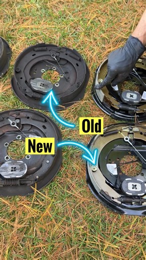 New vs Old RV Brakes #rvmaintenance #rvmaintenancetips #rvlivingfulltime #rvliving #rvmobiletech #rvmobiletechnician #mobileRVtechservices #rvtipsforbeginners #rveducation #tawasmichigan #tawasmi #tawasbay #easttawas #oscodamichigan #eastmichigan #pureMichigan #michigancamping #auSableriver #ioscocounty #auSable #alconacounty #ogemawcounty | Mobile RV Tech Services