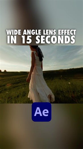 Create a Wide Angle Lens Effect in After Effects 🚀💫 #aftereffectstutorial #aftereffects #vfx