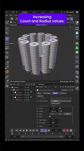 Cinema 4D Quick Tip | Controlling Any Property of Cloned Objects with Noise