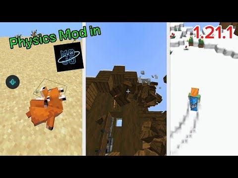 Playing physics mod in mojo launcher #physicsmod #mojolauncher #minecraftjava (Credit: @RKMC_GAMERZ)
