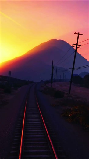 ☀️ Sunset Train Ride | Relaxing GTA 5 Ambience