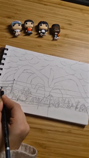 I'm painting the shadow monster from Stranger Things. #strangerthings