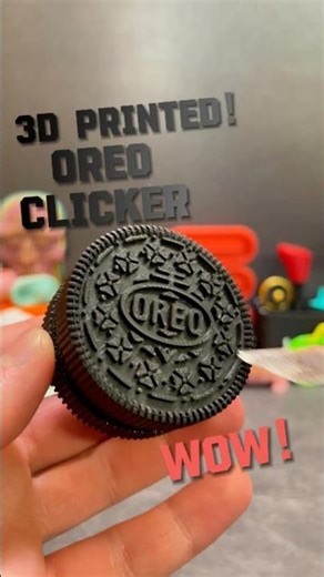 3D Printed COOKIE CLICKER!!! #shorts #3dprinting #asmr #satisfying #oreo #sound #clicker #cookies