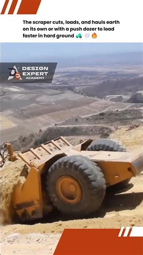 How a scraper works: the machine that cuts, loads, and hauls earth nonstop 🚜⛏️ | Design Expert INT