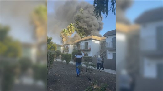 Nearly two dozen people displaced by Escondido apartment complex fire