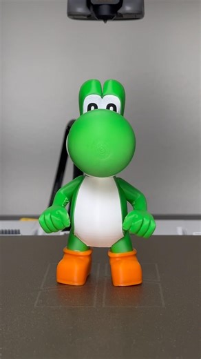 👀 Watch Yoshi come to life 3D Printed ASMR 🔊 #yoshi #supermariogalaxy #3dprinting #asmr