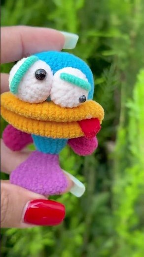 Cute Crochet Fish Amigurumi 🐟 Easy Eye Embroidery Tutorial #crochet #amigurumi #amigurumipattern