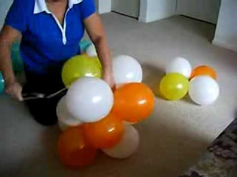 DIY: 3 Color Spiral Balloon Arch / Arco Espiral 3 Cores