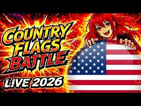 USA WON | FLAG SURVIVAL LIVE 🚩 | Type Your Country | LAST ONE WINS