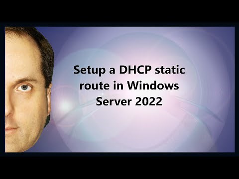 Setup a DHCP static route in Windows Server 2022