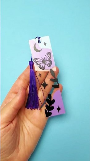 Quick DIY Vinyl Acrylic Mystical Bookmark Tutorial with Cricut