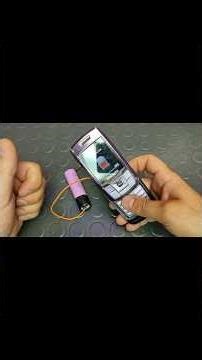 18650 battery to power old phone