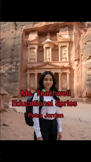 Petra, Jordan: The Rose-Red City Carved into Rock. Ms. Teachwell Educational Series #msteachwell