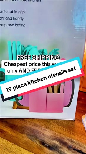 🔥 WEEKEND MEGA DEAL: 19-Piece Kitchen Utensil Set – Upgrade Your Kitchen for LESS! 🔪🍳 Transform your cooking game this weekend with the Ultimate 19-Piece Kitchen Utensil Set — the all-in-one kitchen upgrade every home chef needs! From razor-sharp knives to durable cooking utensils, scissors, and a premium chopping board, this complete bundle gives you everything you need to cook like a pro without paying premium prices. ⚡ This Weekend Only – Cheapest Price FREE Shipping! ⚡ Perfect for new hom