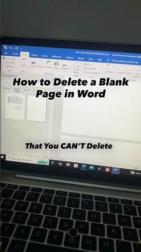 How to Delete a Blank Page in Microsoft Word