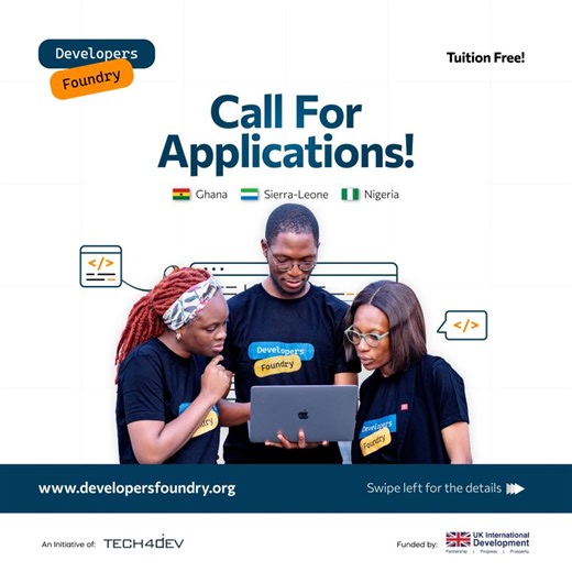 #developersfoundry #tech4good #tech4dev | Tech4Dev | 74 comments