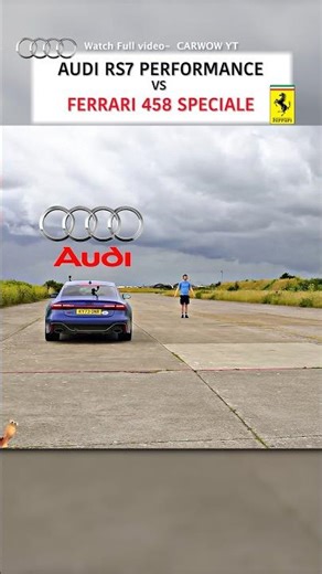 Audi RS7 Performance vs Ferrari 458 Speciale — DRAG RACE