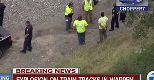 "Detonated explosive" found on Warren rail track