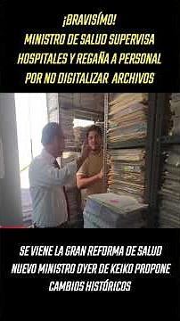 FANTASTIC! Minister of Health inspects hospitals and announces the immediate digitization of files