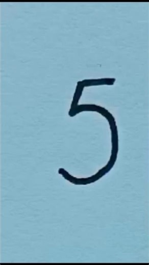 Number 5 drawing Apple 🍎 drawing #simple #art