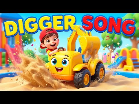 Toy Digger Song | Kids Cartoon Music Video for Toddlers