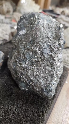 #Pyrite in matrix showcases brilliant, metallic gold-colored crystals #naturally embedded in their host rock. Often called “Fool’s Gold,” pyrite has been valued for centuries for its striking appearance and symbolic connection to protection, confidence, and abundance. Each piece is unique, highlighting the raw beauty of nature where crystal and stone meet. Pyrite (FeS₂) is an iron sulfide mineral with a metallic, brass-gold appearance. In #matrix, the crystals remain naturally embedded in their