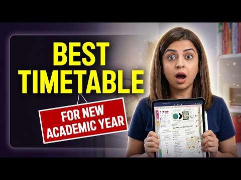 ALL you Need is This TIMETABLE to Plan Your Day Perfectly