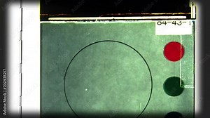 Vintage and retro television sets with old film 35mm overlays