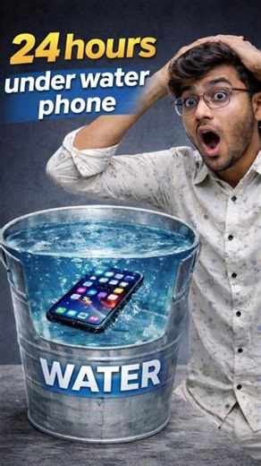24 hours under water phone😱‼️