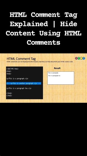 HTML Comment Tutorial Bangla | Inline Comment & Hide Content | DTFT Solutions#DTFTWebDesign#DTFT.