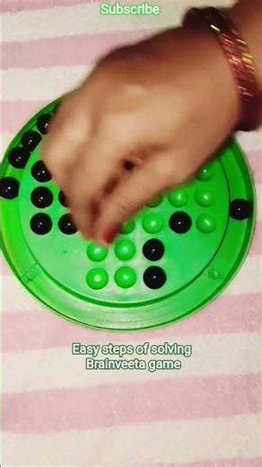 Easy steps of solving Brainvita game #indoorgames #queenofhome #brainvita