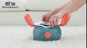 2-in-1 Go Potty for Travel, Portable Folding Compact Toilet Seat,Potty Training Toilet Chairs for Toddler Boys & Girls with Storage Bag and Potty Liners by BlueSnail (Blue+Orange)