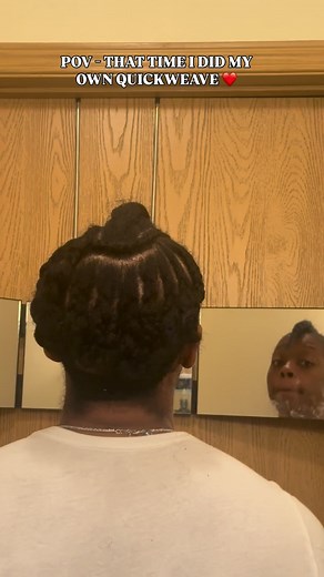 Quickweaves are one of my favorite quick and easy DIY styles! What y’all think about this one?? ❤️ #quickweave #glueless #knotless #braids #braider #weave #fyp #diyhairstyles #diyhair | Amara Janelle Burrage