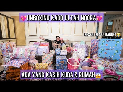 TASYI UNBOXING KADO NOORA 5TH BIRTHDAY - ADA KUDA SAMPAI RUMAH