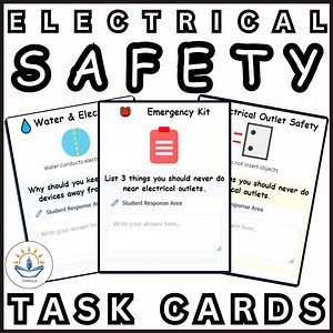 Electrical Safety Task Cards | STEM Science Activities | Digital & Print - Etsy Canada