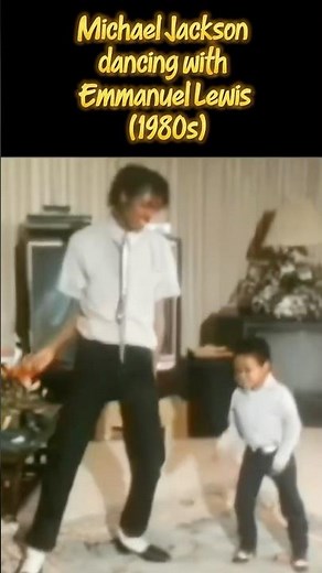 Michael Jackson dancing with Emmanuel Lewis dancing (1980s) #musichistory #musicshorts
