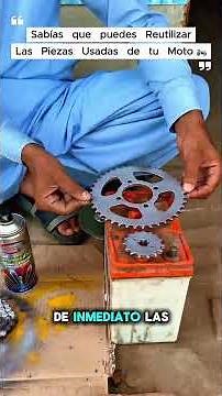 Cómo Hacer un Reloj de Pared con Piezas Viejas de MOTO 🏍️⏱️