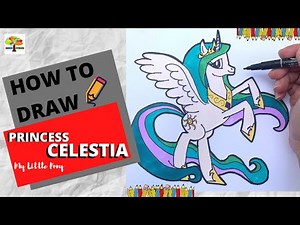 How to Draw My Little Pony- Princess Celestia step by step easy | MLP