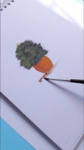 Easy flowerpot painting ideas//acrylic painting tutorial//