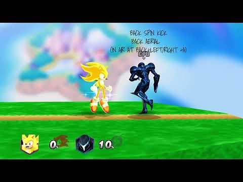PROJECT M EX REMIX 0.95 B SUPER SONIC MOVESET SHOWCASE