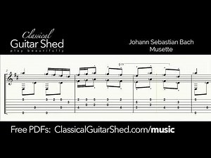 JS Bach - Musette - Free Classical Guitar Sheet Music
