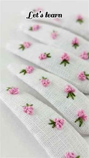 🌸Basic Embroidery for Beginners | Easy Embroidery Design 🪡